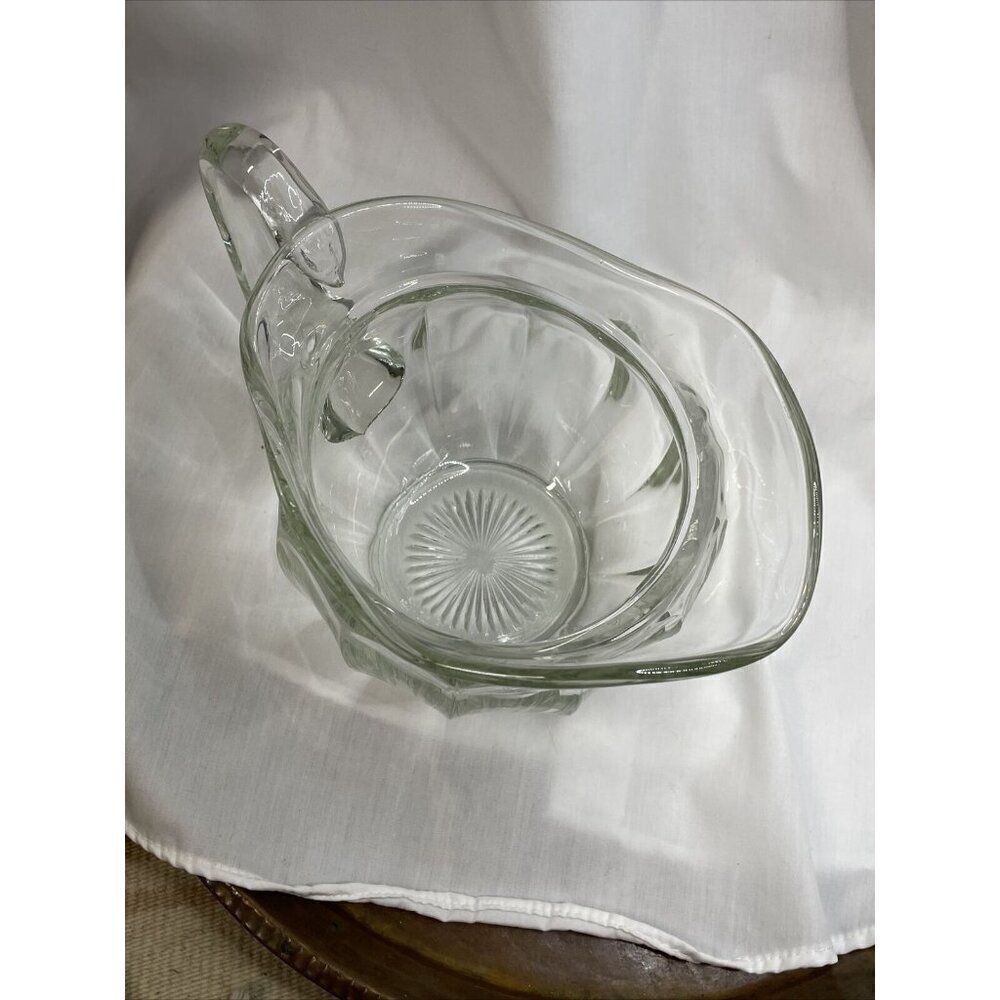 Antique HEISEY Depression Glass Colonial Puritan Glass Pitcher  1910 Vintage Art - Picture 9 of 16